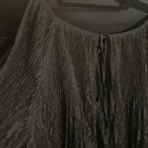 Lace blouse cold shoulder